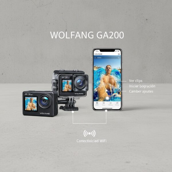 WOLFANG Cámara Deportiva GA200