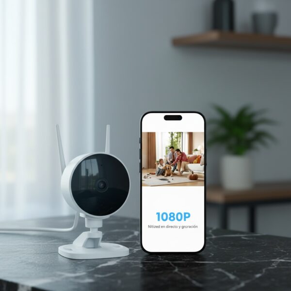 WOLFANG Camara Vigilancia WiFi Interior 1080P