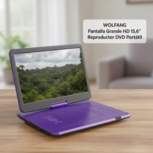 Visión general de WOLFANG Reproductor de DVD portátil de 17,5 Pulgadas con Pantalla Grande HD de 15,6" WOLFANG Reproductor De DVD Portátil De 17,5 Pulgadas Con Pantalla Grande HD De 15,6"