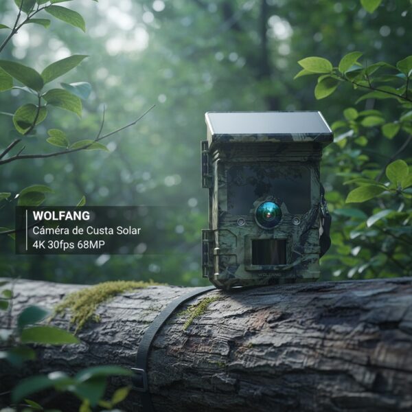 WOLFANG Cámara De Caza Solar 4K 30fps 68MP
