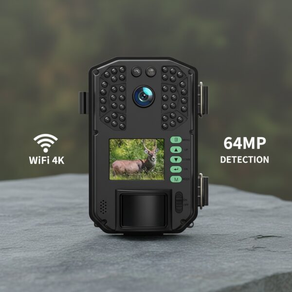 WOLFANG Cámara De Caza WiFi 4K 64MP