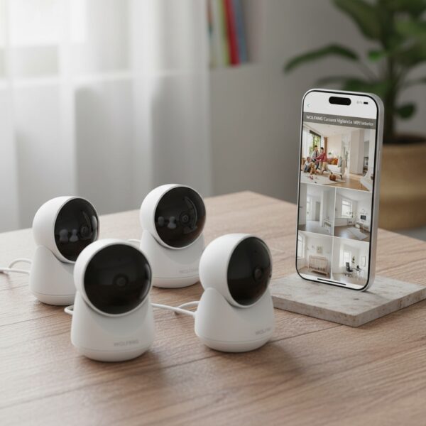WOLFANG Camara Vigilancia WiFi Interior