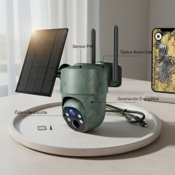 WOLFANG 4G LTE Cámara De Caza Solar Con Tarjeta SIM