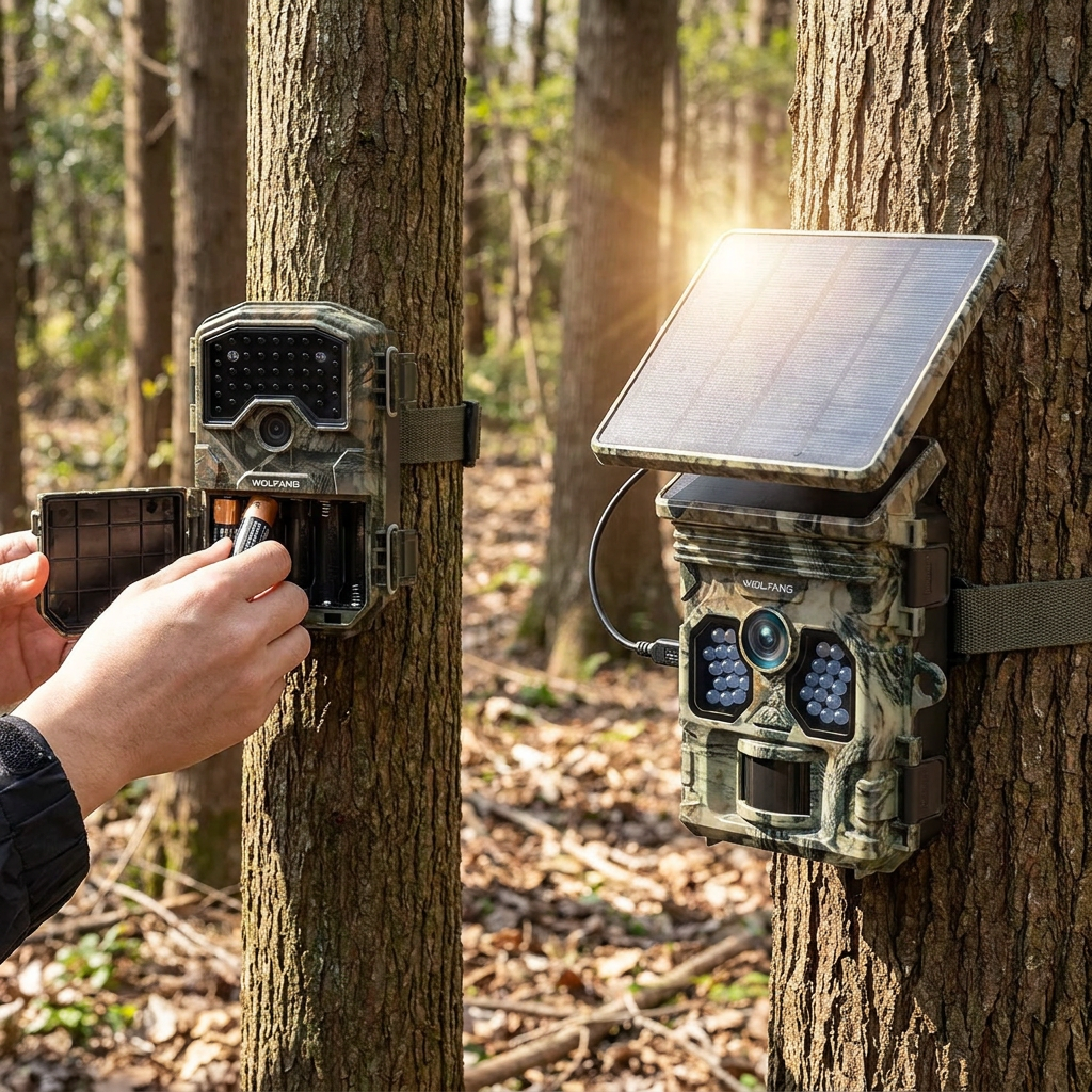 WT01 frente a WOLFANG Cámara de Caza Solar 4K 48MP: cuándo cambia la experiencia